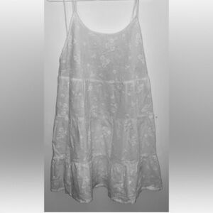 C&C California white tiered dress/coverup, size M, NWT